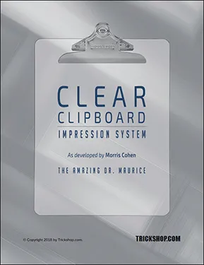 Clear Impression Clipboard for Mentalists | Amazing Dr. Maurice's -  Transparent Acrylic Clipboard | Trickshop.com